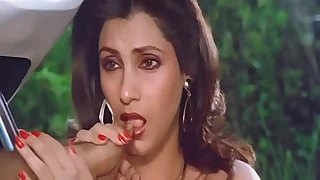 Sexy Indian Leading lady Dimple Kapadia Sucking Thumb lustfully Like Cock